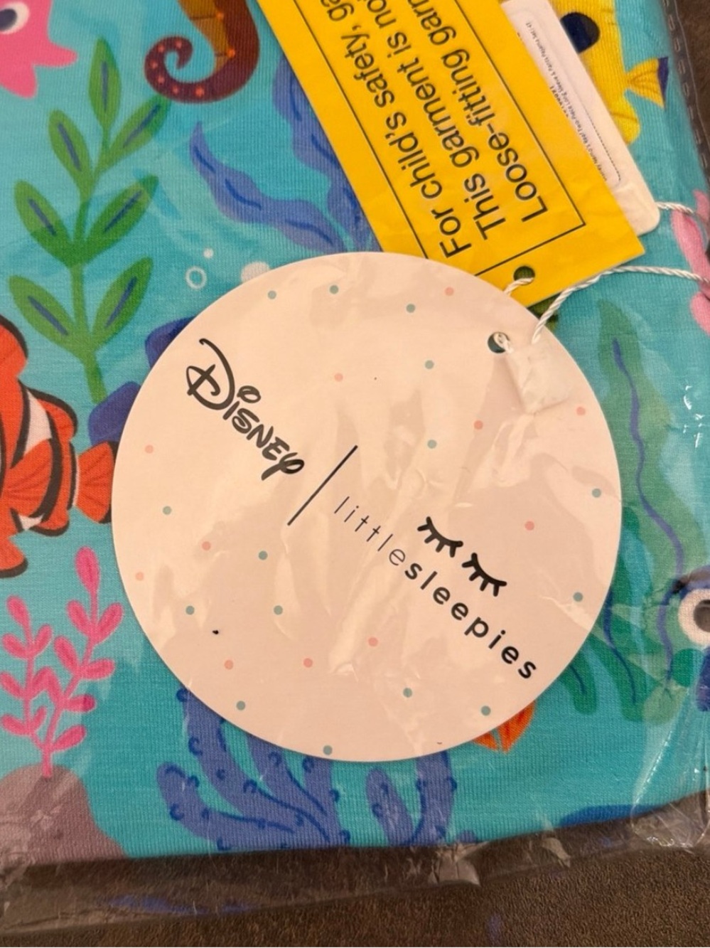 Little Sleepies x Disney Nemo’s reef pajama set long sleeve & pants - Picture 3 of 3